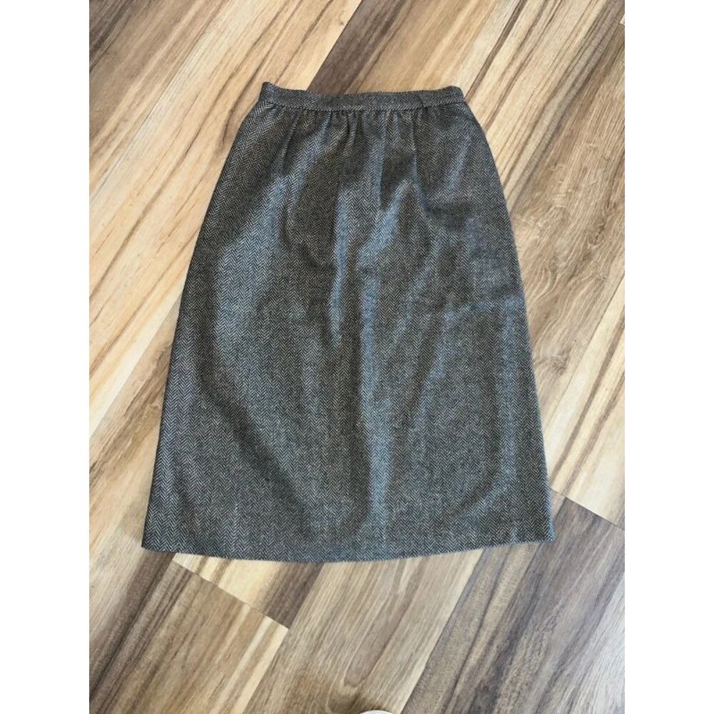 Vintage 60's 70's Bobby Brooks Wool Herringbone skirt